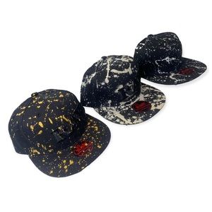 RAW Rolling Paper Custom paint splattered hats